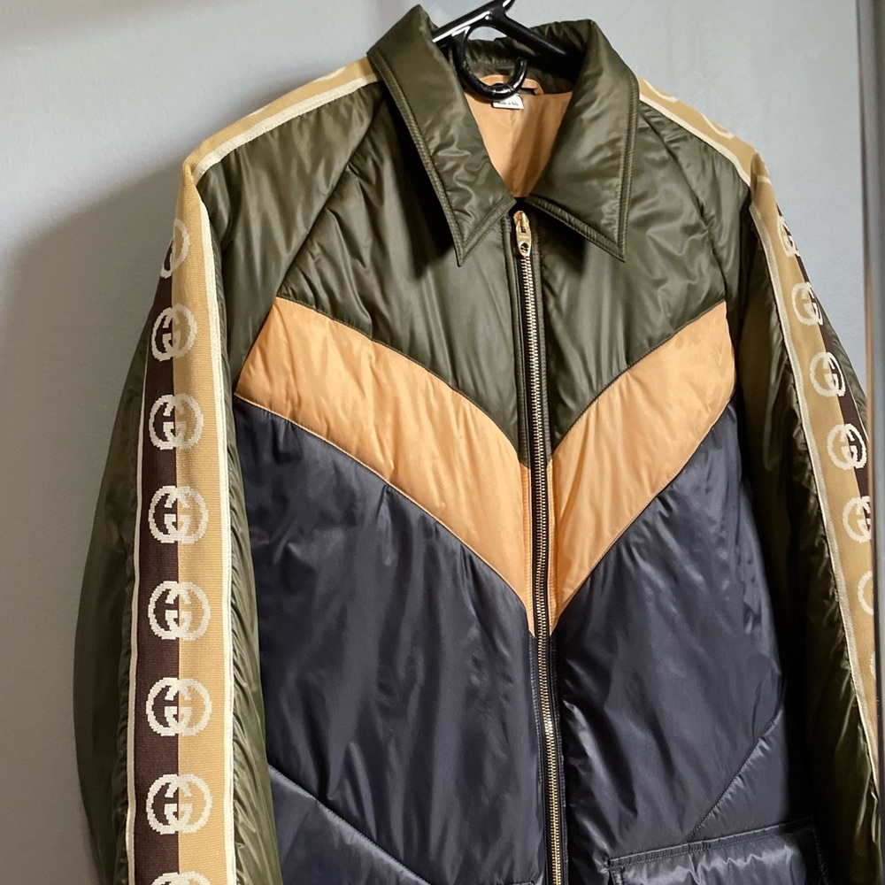 2020 GUCCI Interlocking G Logo Jacket - Men’s Puffer Jacket - Size 46 - Picture 5 of 13